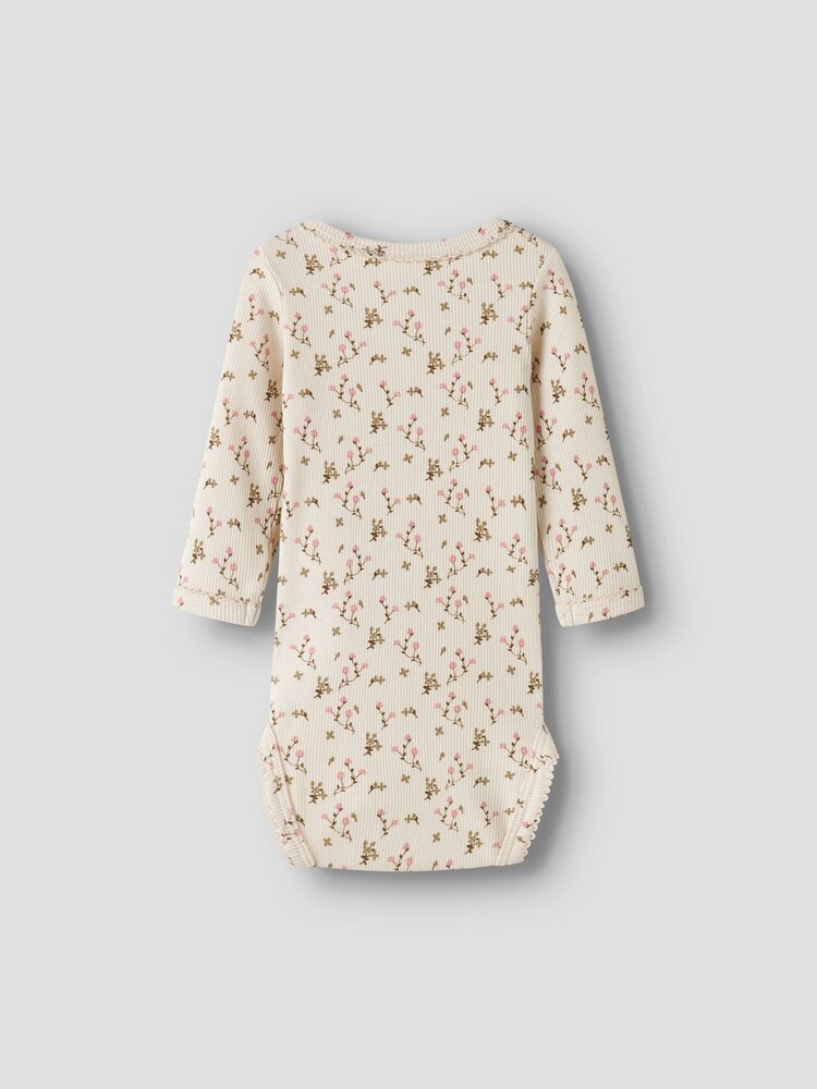 Lil'Atelier Baby Lago Ls Slim Body - Rose Flower