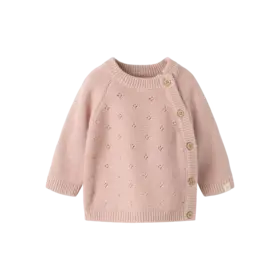 Lil'Atelier Baby Laguna Wrap Knit - Adobe Rose