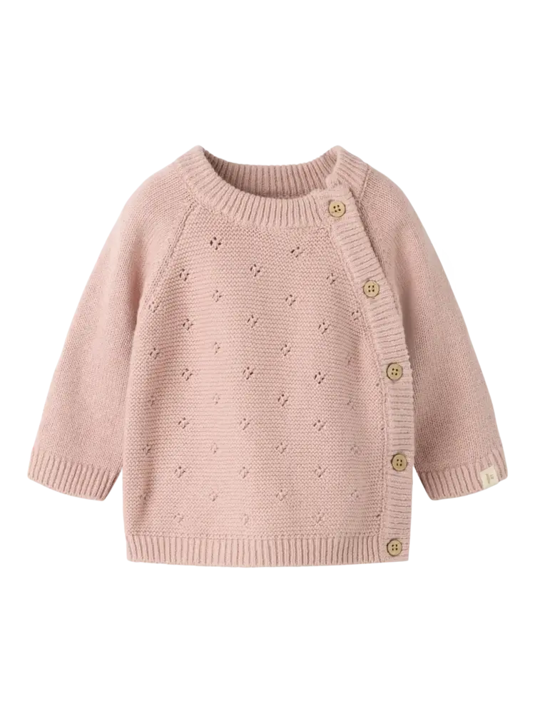Lil'Atelier Baby Laguna Wrap Knit - Adobe Rose