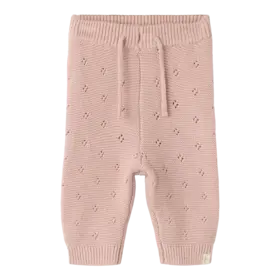 Lil'Atelier Baby Laguna Knit Pants - Adobe Rose