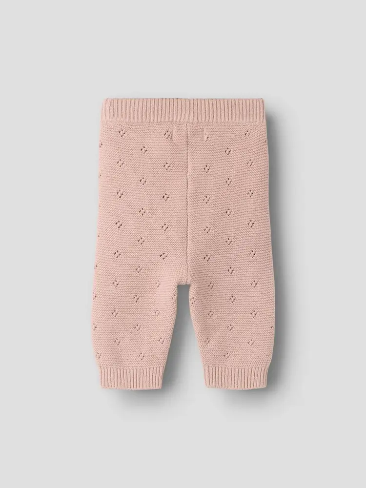 Lil'Atelier Baby Laguna Knit Pants - Adobe Rose
