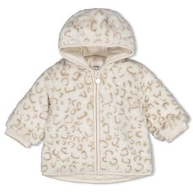 Feetje Fake Fur Jasje met capuchon - Offwhite