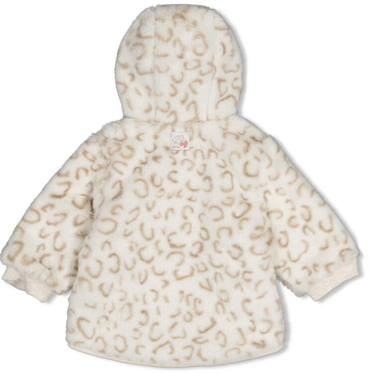 Feetje Fake Fur Jasje met capuchon - Offwhite