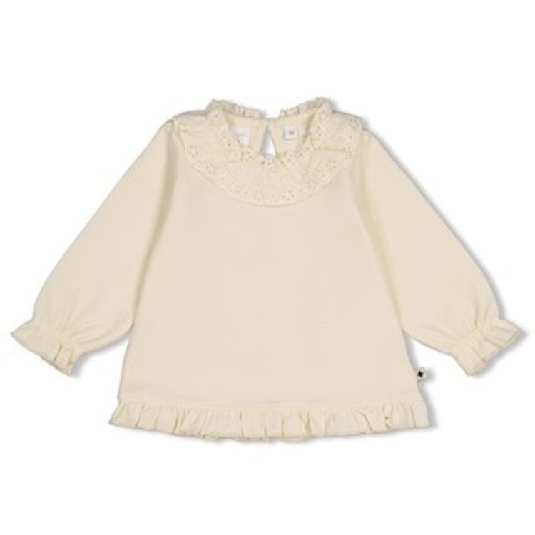 Feetje Longsleeve met kraag - Winter Denims - Offwhite