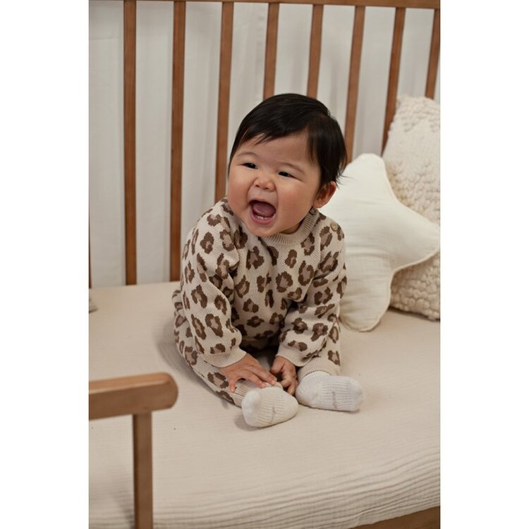 Feetje Sweater Gebreid the Knits - Zand