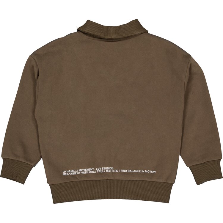 LEVV Sweater Diecke - Dark Green