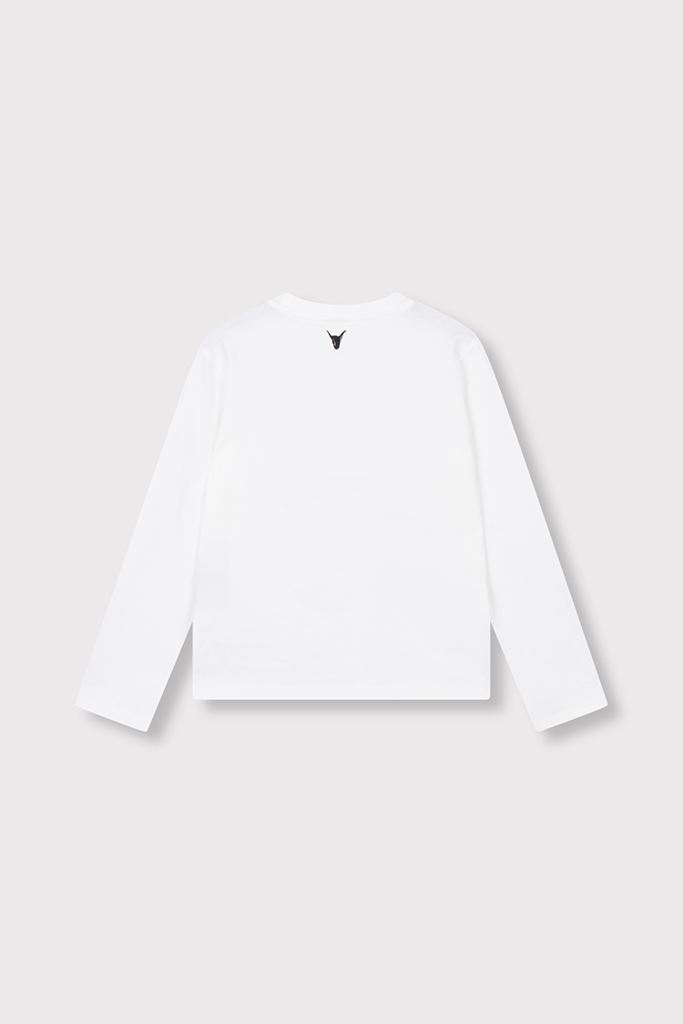 Alix the label Kids Knitted I Love Alix Longsleeve - Soft White