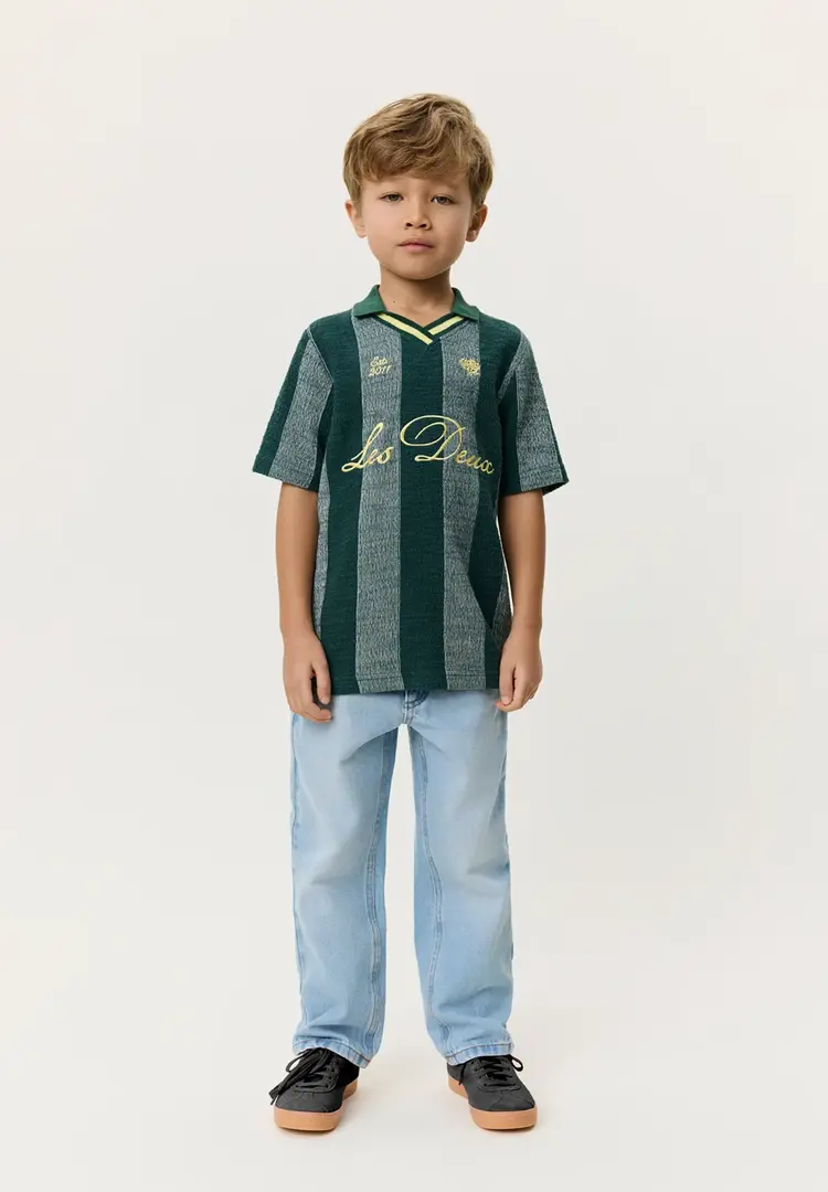 Les Deux Jacquard Football Jersey Kids - Pine Green