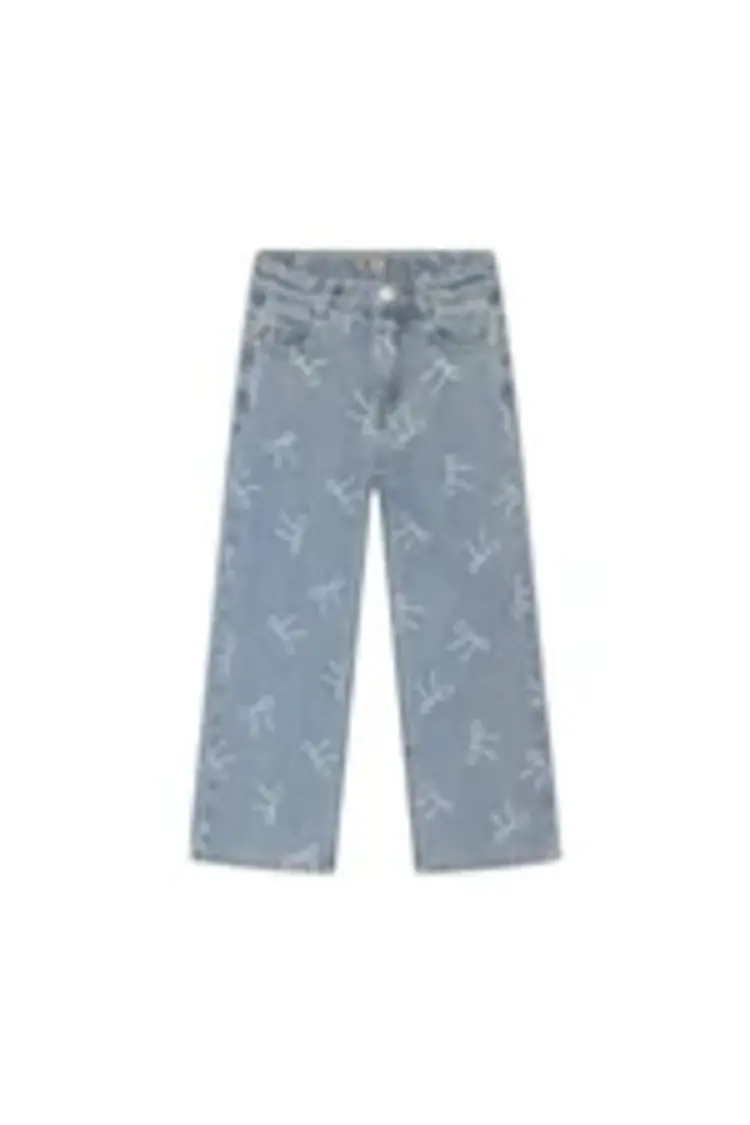 Daily7 Denim Wide Fit Bow - Denim