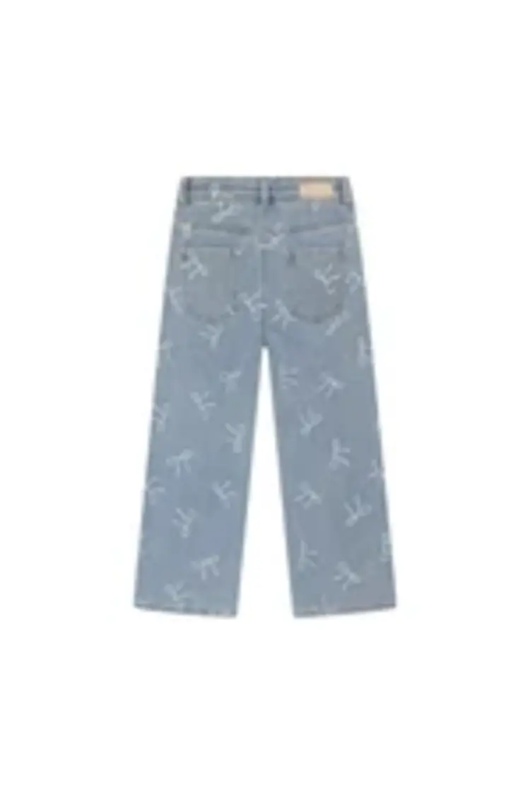 Daily7 Denim Wide Fit Bow - Denim