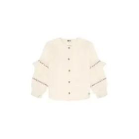Daily7 Shirt Longsleeve Ruffle - Mother Of Pearl