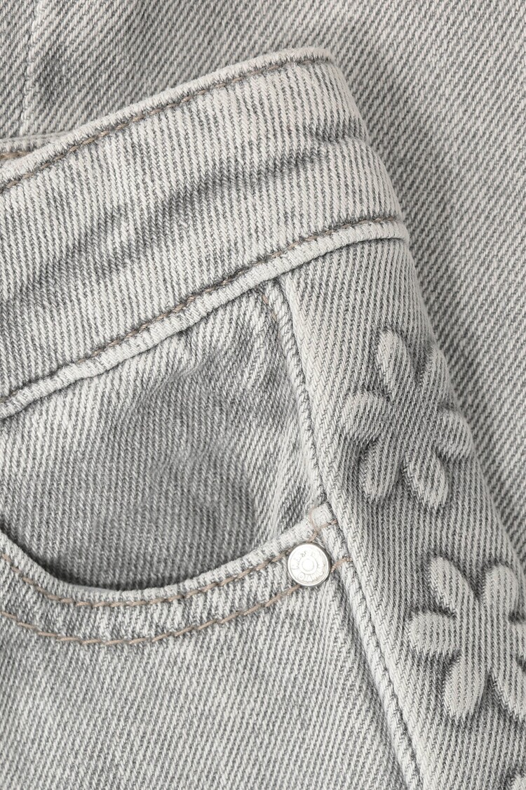 Daily7 Denim Wide Fit Embossing - Light Grey Denim