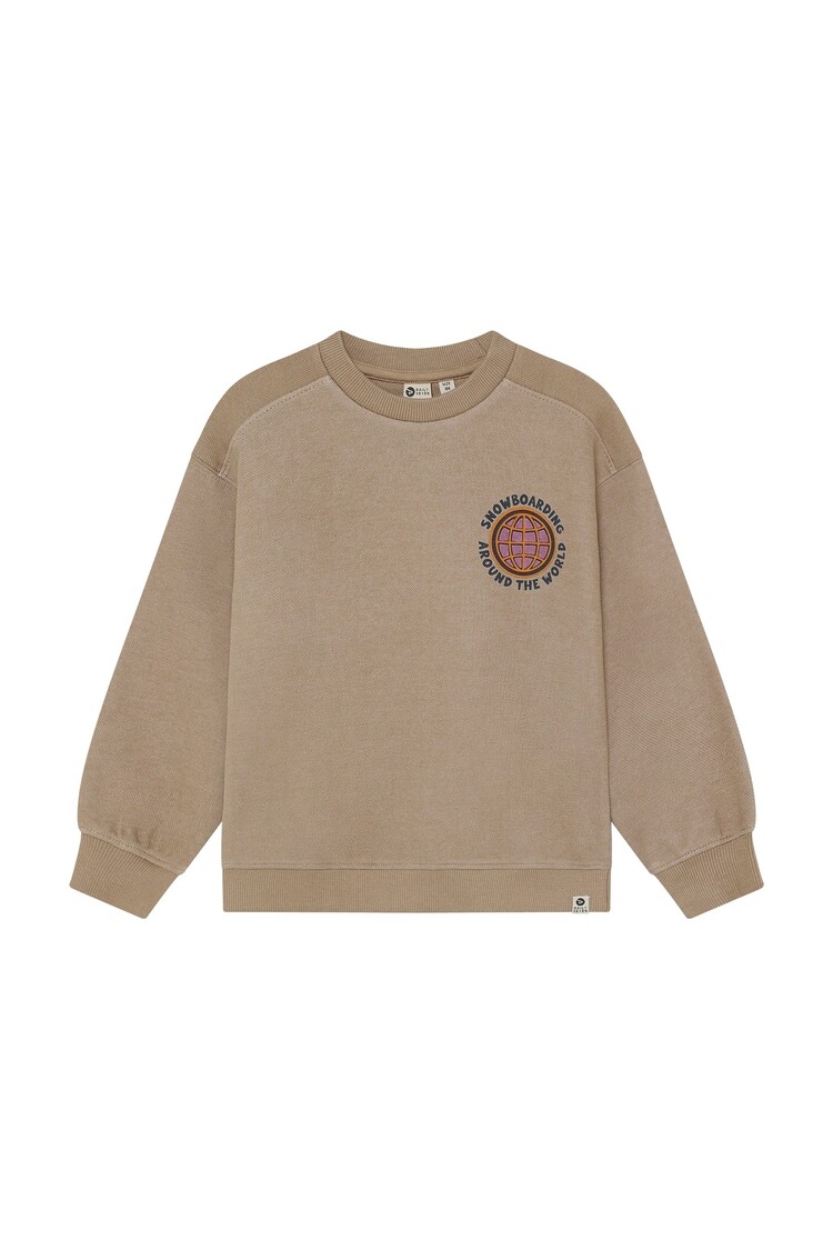 Daily7 Oversized Sweater Backprint - Plaza Taupe
