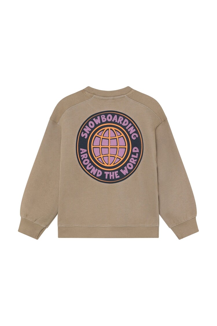 Daily7 Oversized Sweater Backprint - Plaza Taupe