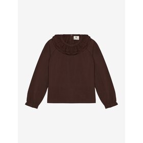Enfant T- Shirt LS Collar - Deep Mahogany
