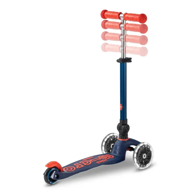 Micro step Mini Micro step Deluxe inklapbaar LED - Marineblauw