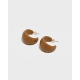 Bow19 Noella Hoops - Dark Camel