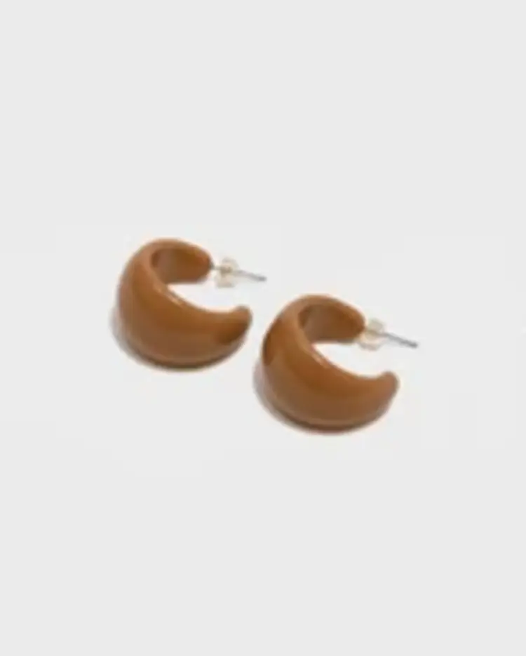 Bow19 Noella Hoops - Dark Camel