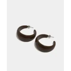 Bow19 Clement Hoops - Dark Brown