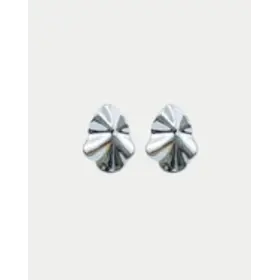 Bow19 Lip Earrings Small - Silver