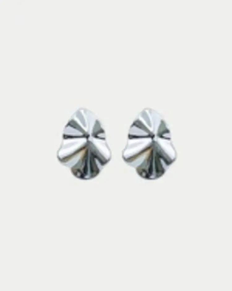 Bow19 Lip Earrings Small - Silver