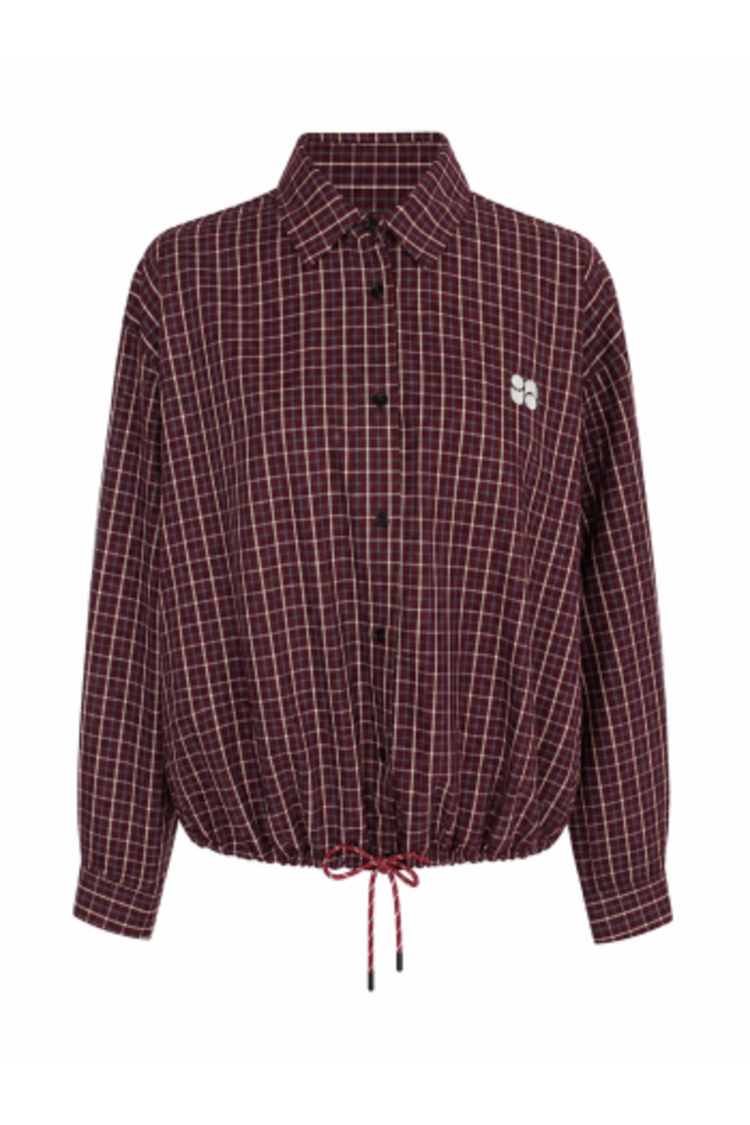 Imprevu Clio Boxy ruit overhemd - Bordeaux