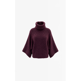 Aimée The Label Namibia Knitted Sweater - Burgundy Melange