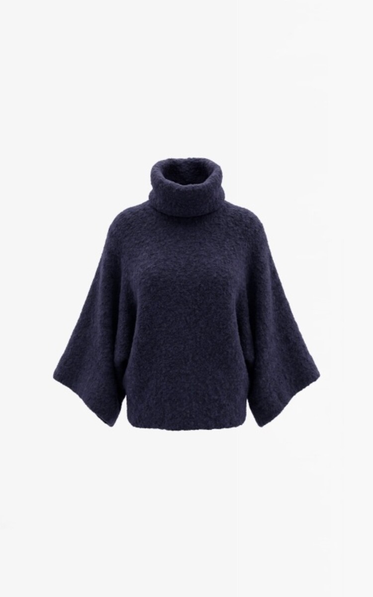 Aimée The Label Namibia Knitted Sweater - Marine Melange