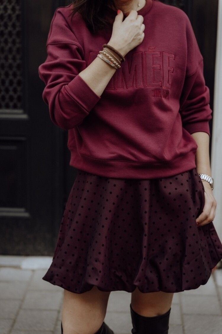 Aimée The Label Brazil Sweater - Burgundy