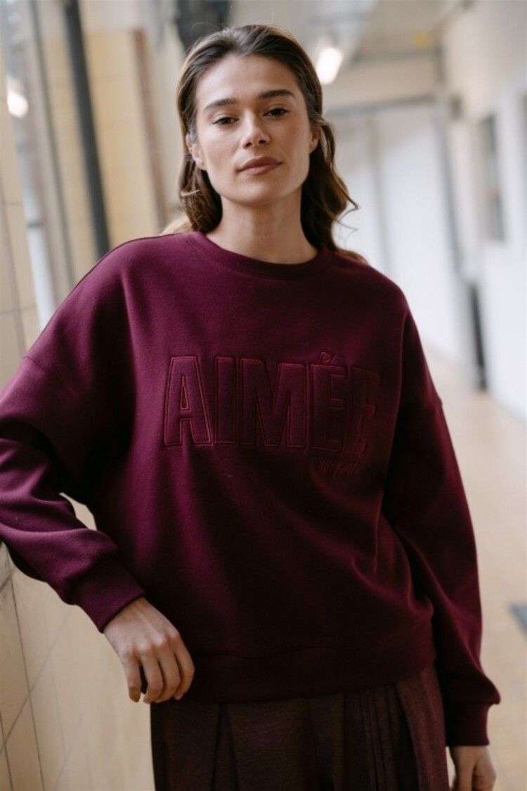Aimée The Label Brazil Sweater - Burgundy