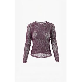 Aimée The Label Tonny Lace round neck - Burgundy