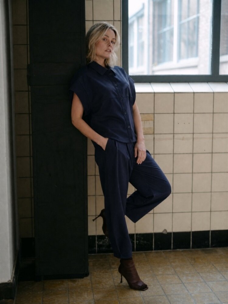 Aimée The Label Colombia Trouser - Marine