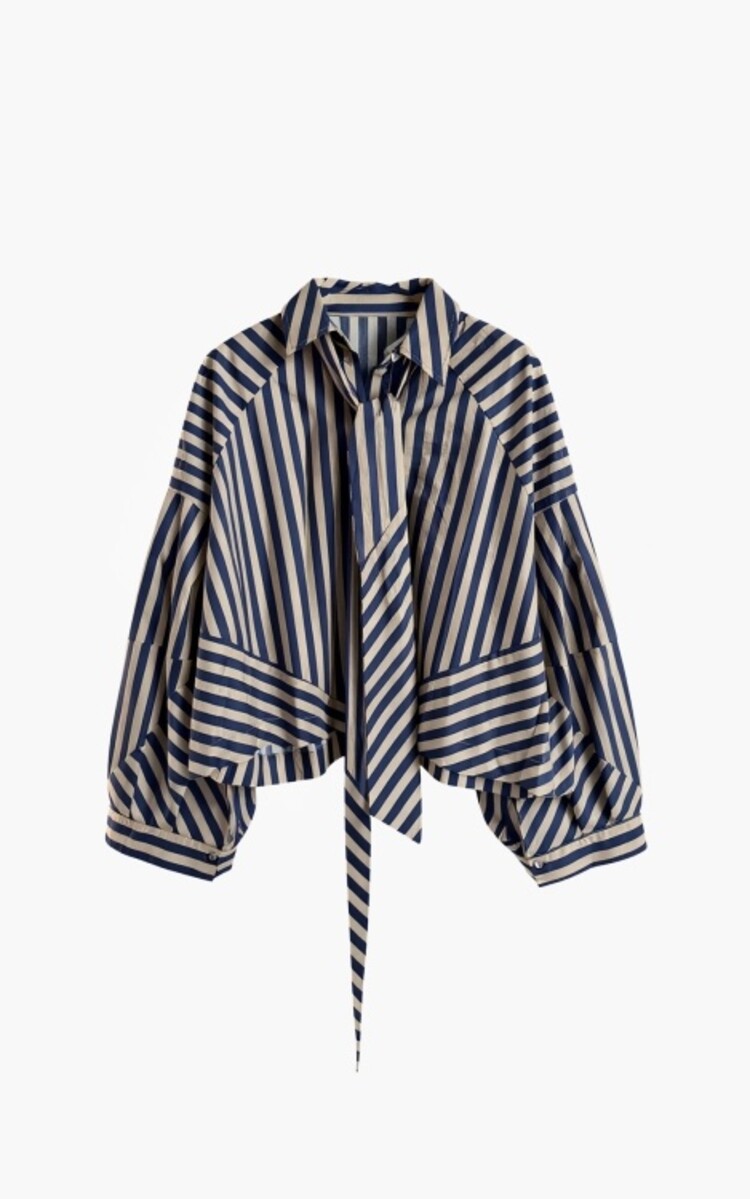 Aimée The Label Oslo Blouse - Blue Stripe