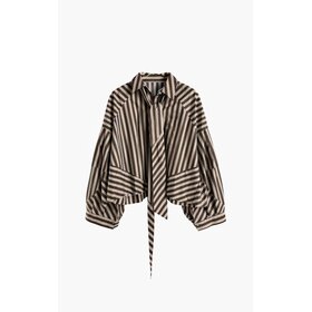 Aimée The Label Oslo Blouse - Brown Stripe