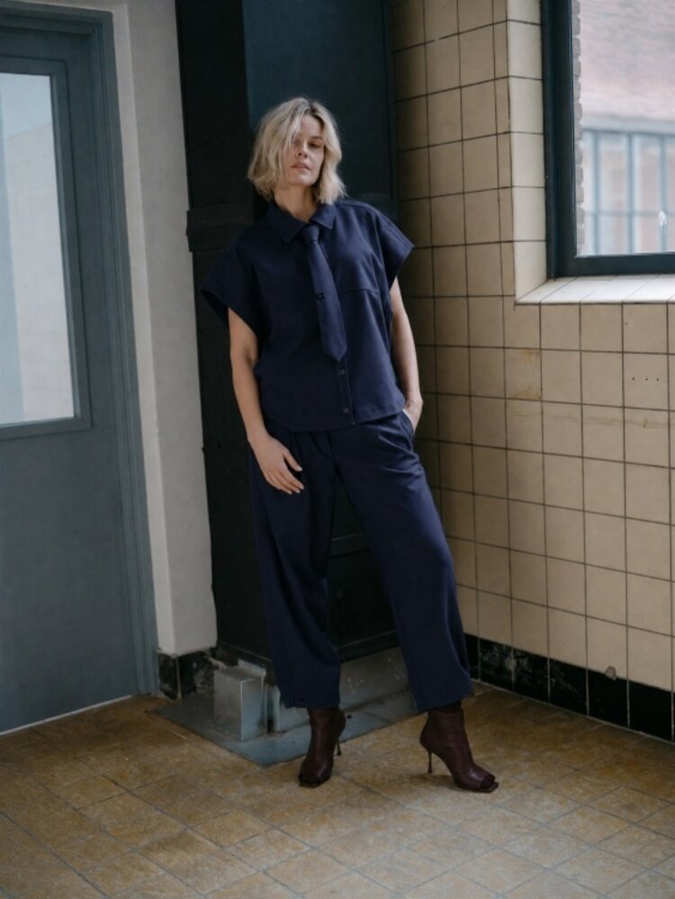 Aimée The Label Indonesia Blouse - Marine