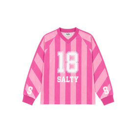 Salty Stitch Salty Sport tee stripes - Pink