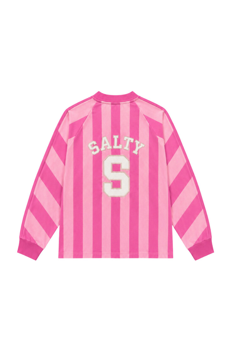 Salty Stitch Salty Sport tee stripes - Pink