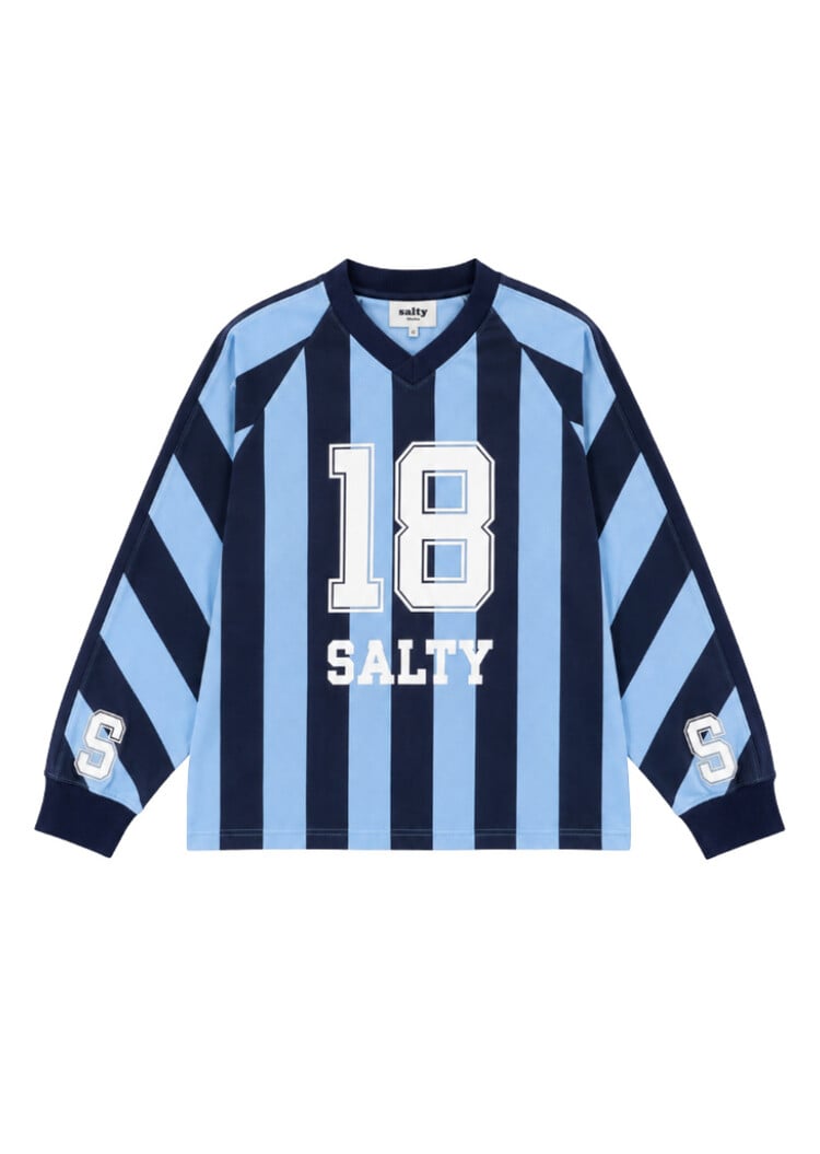 Salty Stitch Salty Sport tee stripes - Blue