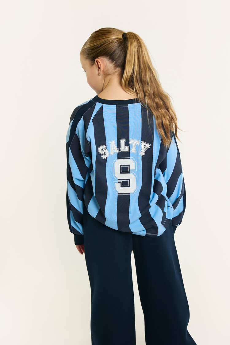 Salty Stitch Salty Sport tee stripes - Blue