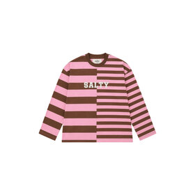 Salty Stitch Salty Stripes big/small tee - Pink