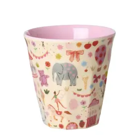 Rice Melamine cup small - Pink - Fun Fair