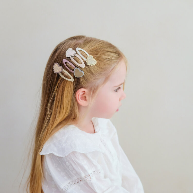 MIMI&LULA Scalloped Heart hair clips