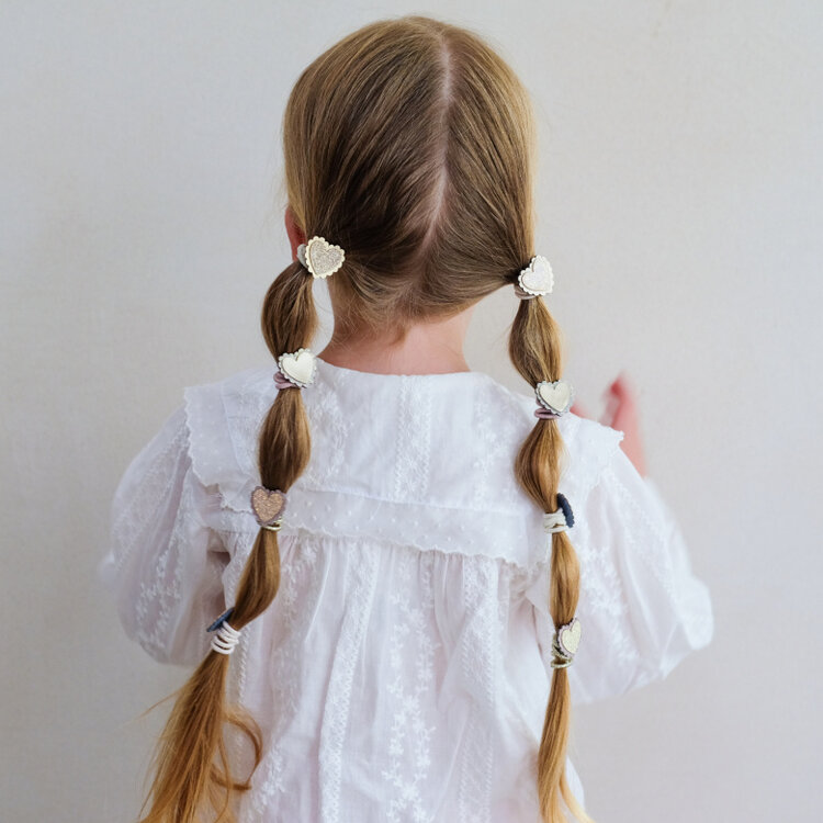 MIMI&LULA Scalloped Heart hair ties