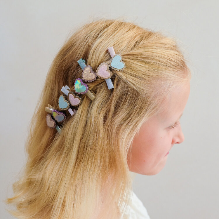 MIMI&LULA Scalloped Heart salon hair clips