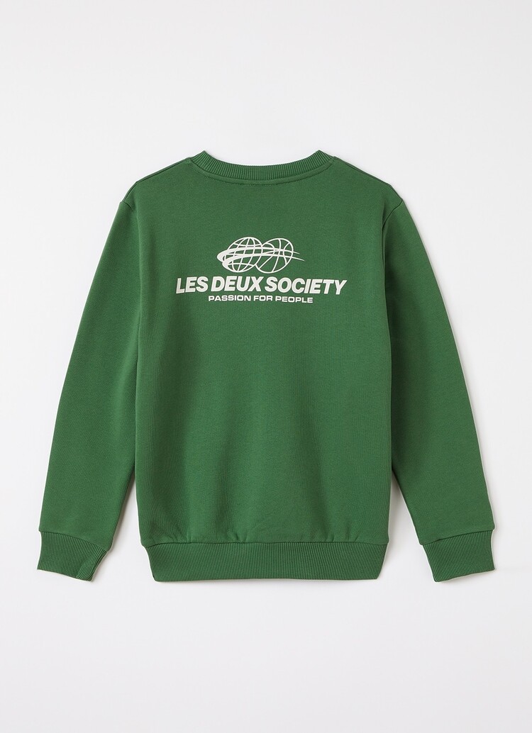 Les Deux Exhibition Sweatshirt Kids - Artichoke Green