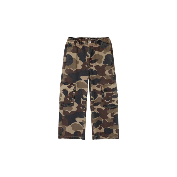 Jenest Unisex cargo pants - caramel brown camouflage