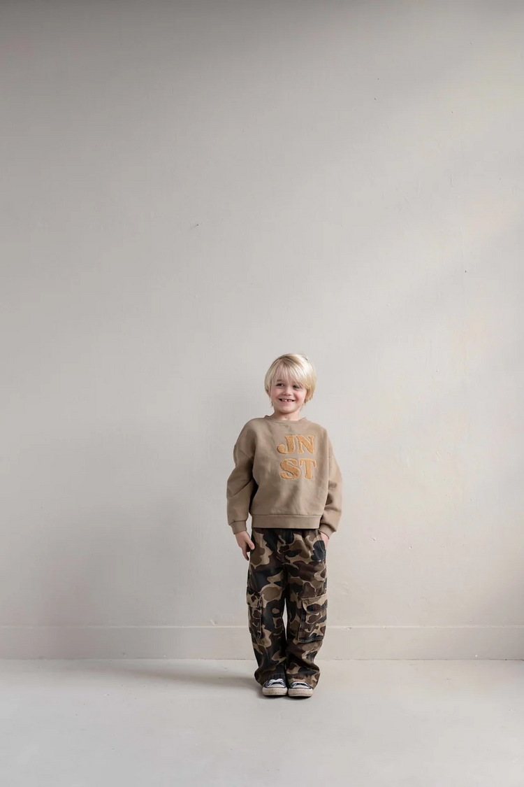 Jenest Unisex cargo pants - caramel brown camouflage