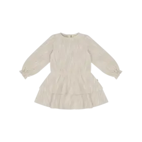 House of Jamie Ruffled Dress -Sandshell Glamour