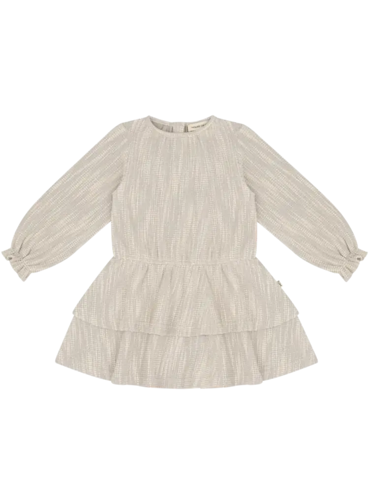 House of Jamie Ruffled Dress -Sandshell Glamour