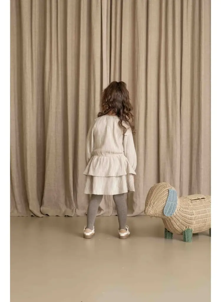 House of Jamie Ruffled Dress -Sandshell Glamour